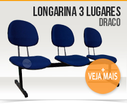 Longarina 3 lugares Draco L Garfo