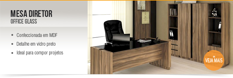 Mesa Diretor Office Glass