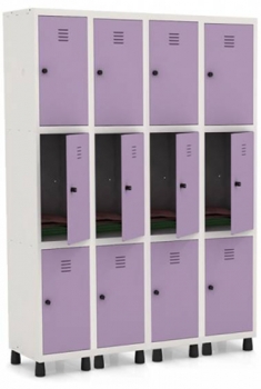 Armário Roupeiro 12 portas Lilás Pandin
