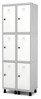 Armário Roupeiro Vestiário 6 Portas