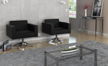 Poltronas Giratórias e Mesa de Centro